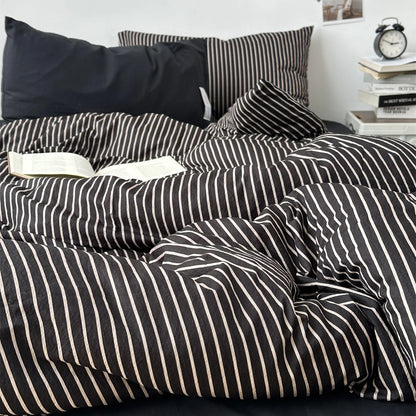Minimalist Stripe Bedding Collection - WhisperLinens
