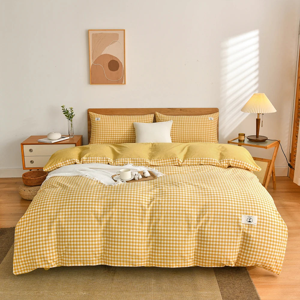 Tokyo Plaid Comfort Set