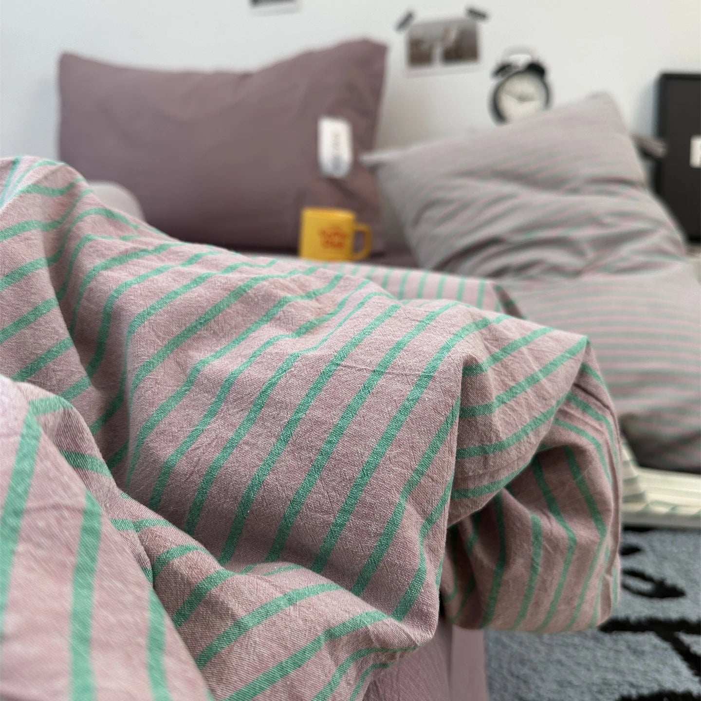 Minimalist Stripe Bedding Collection - WhisperLinens