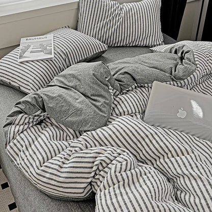 Serene Stripes Bedding Set