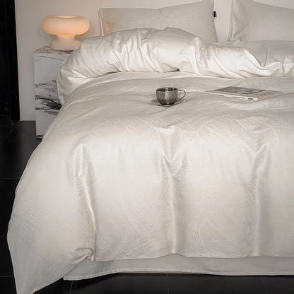 Elegant Slate Charm Bedding Set / Off-White