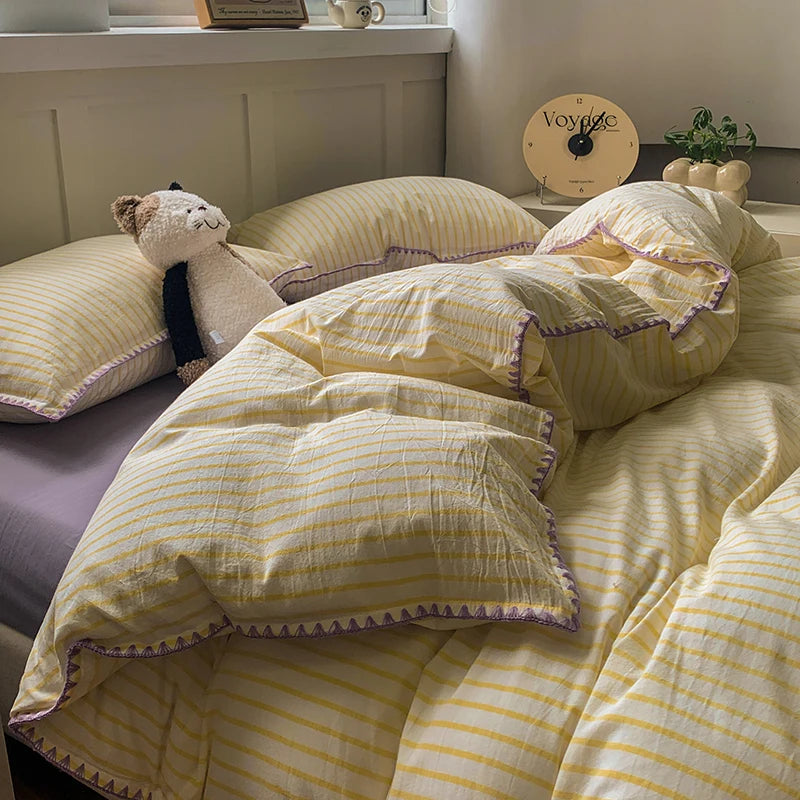 Classic Stripe Bedding Collection - WhisperLinens