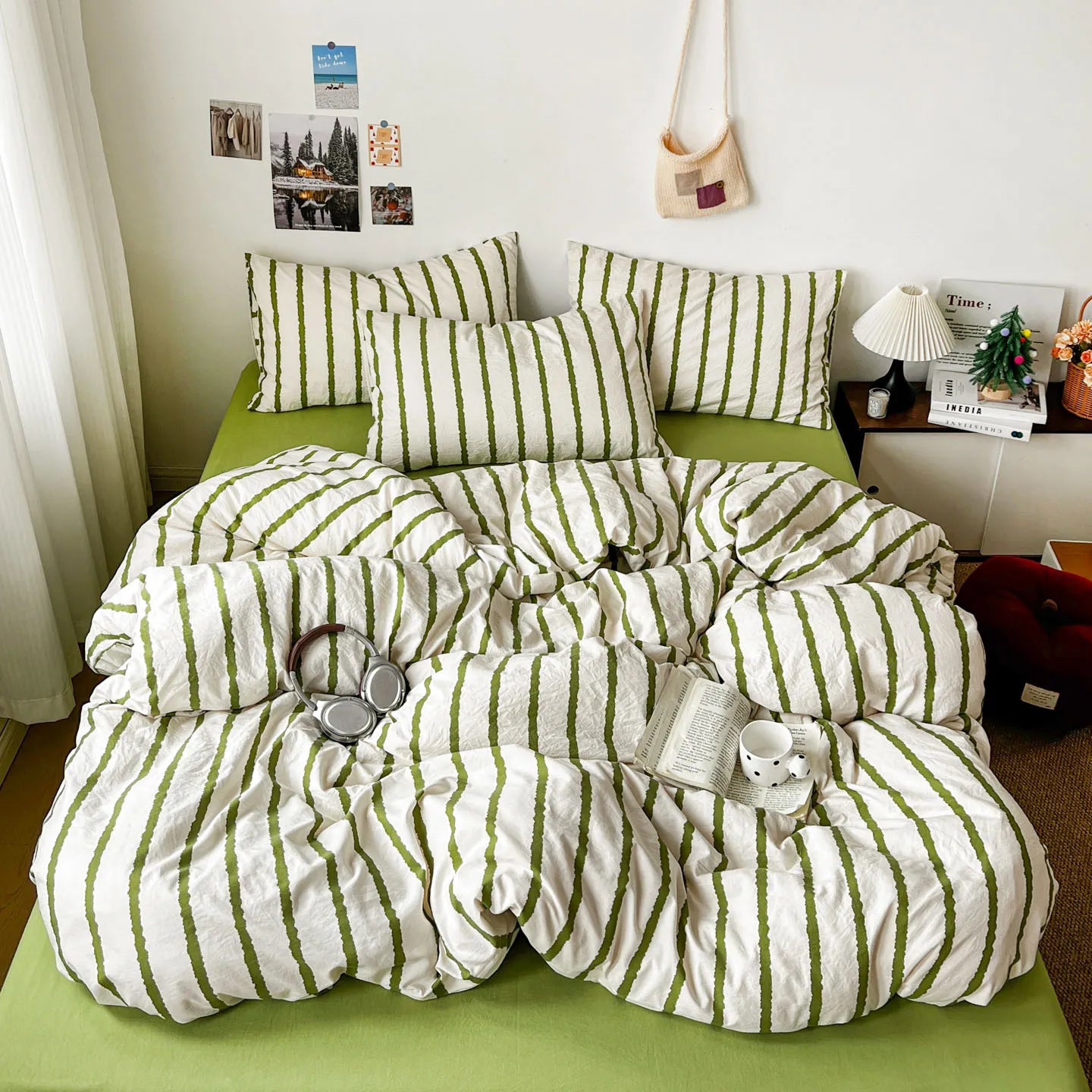 Relaxed Stripe Bedding Collection - WhisperLinens
