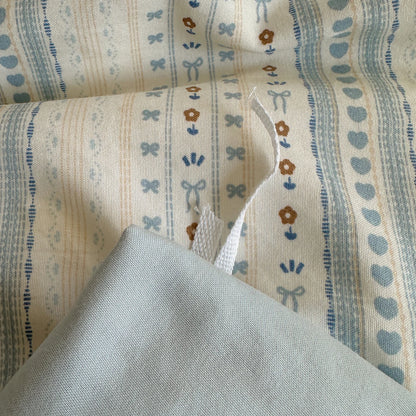 Soft Blue Stripe Bedding Set - WhisperLinens