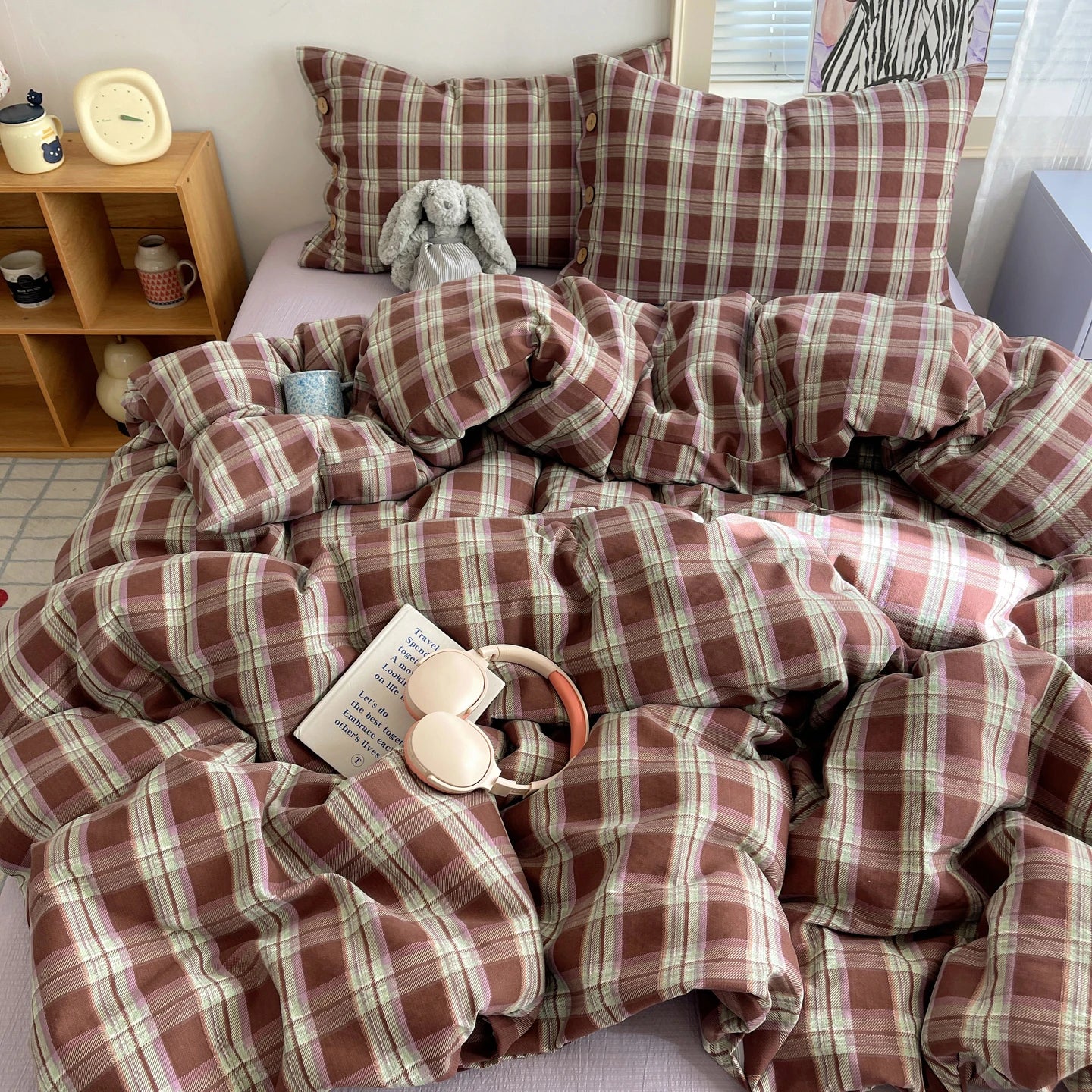 Checkered Bedding Collection - WhisperLinens