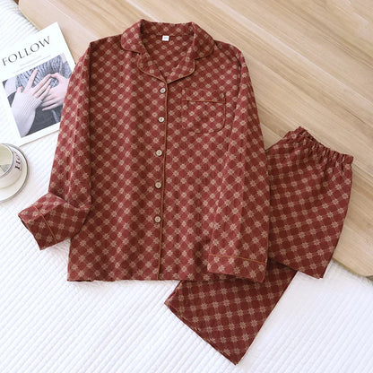 Ginkgo Garden Cotton Pajama Set