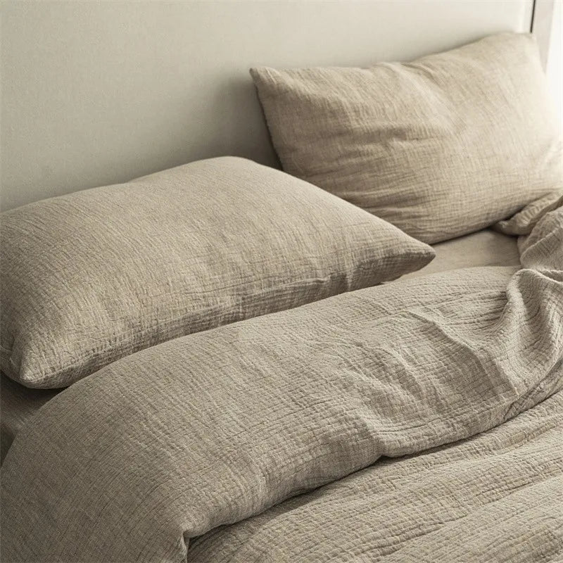 Rustic Comfort Bedding Set / Muted Ash Gray