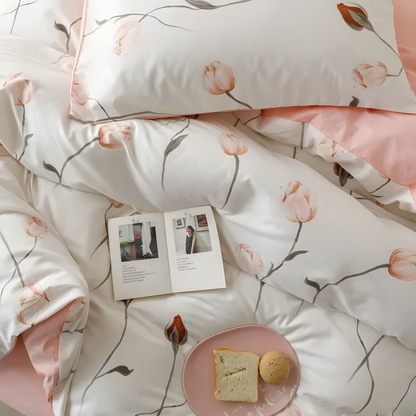 Blushing Petals Bedding Set