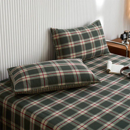 Scottish Plaid Cotton Pillowcase Set
