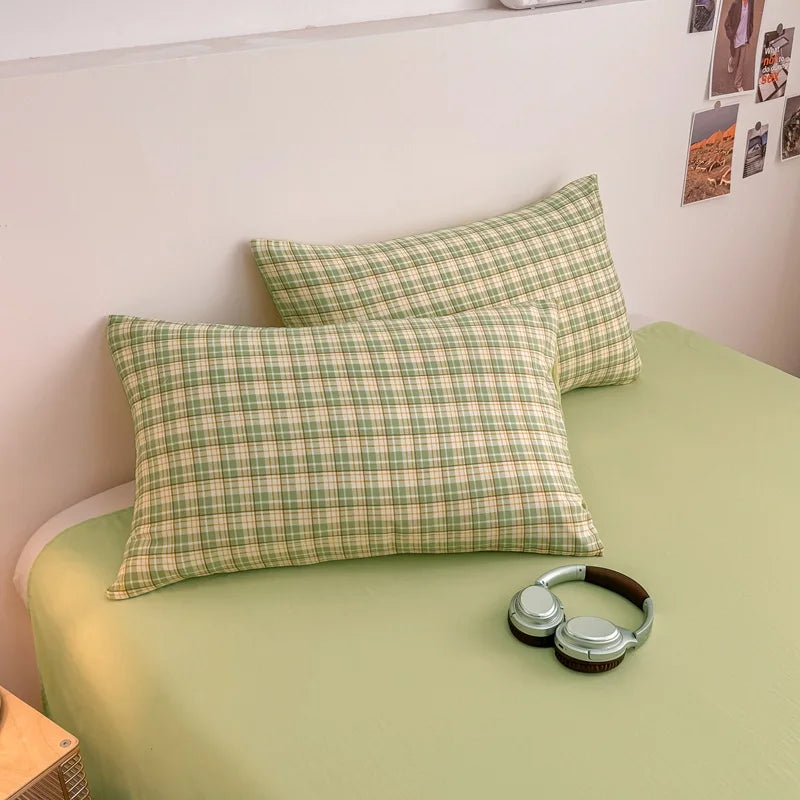 Campus Check Plaid Bedding Collection