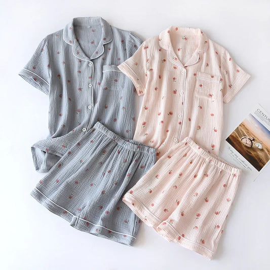 Peachy Breeze Pajama Set