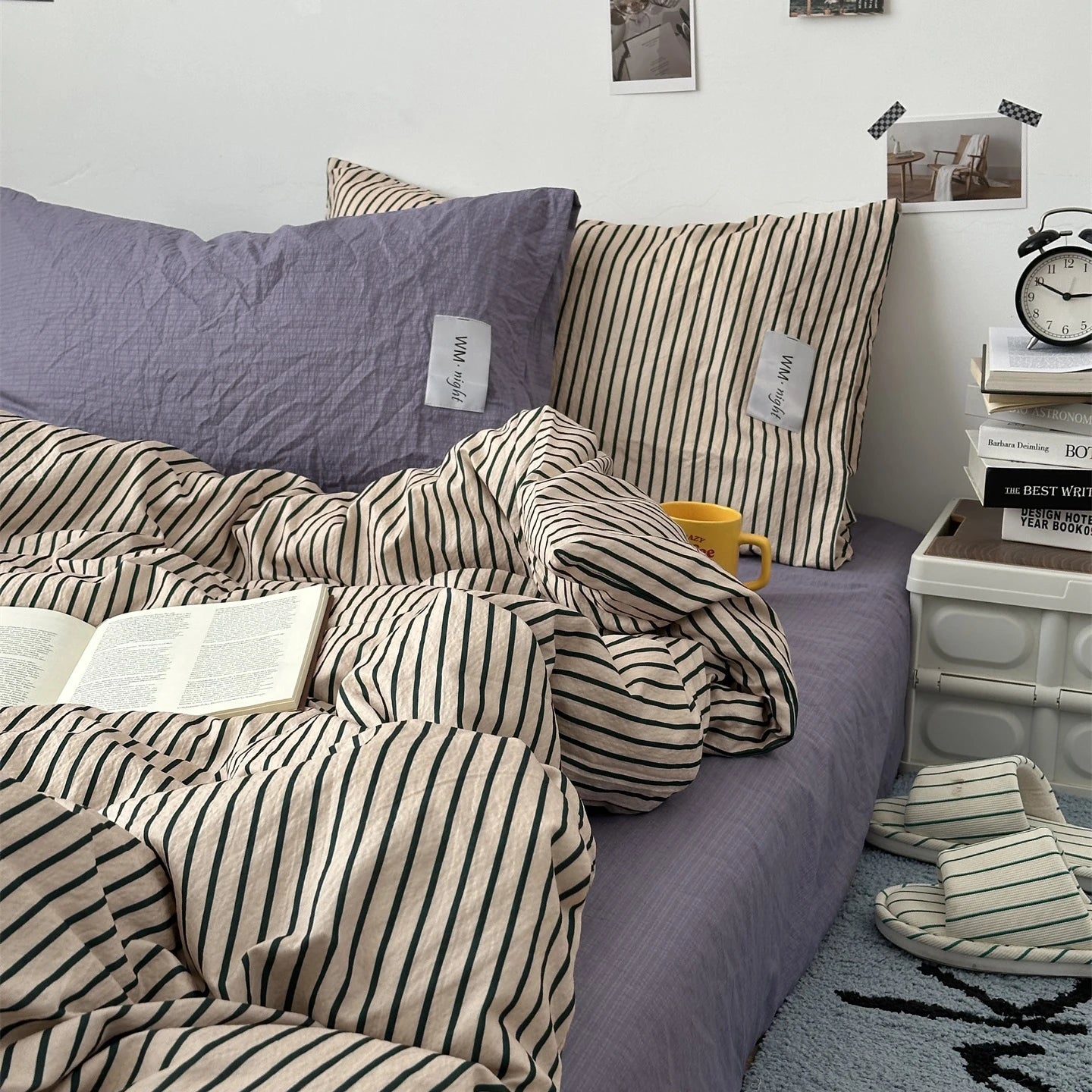 Minimalist Stripe Bedding Collection - WhisperLinens