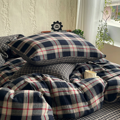 Heritage Plaid Cotton Bedding Set