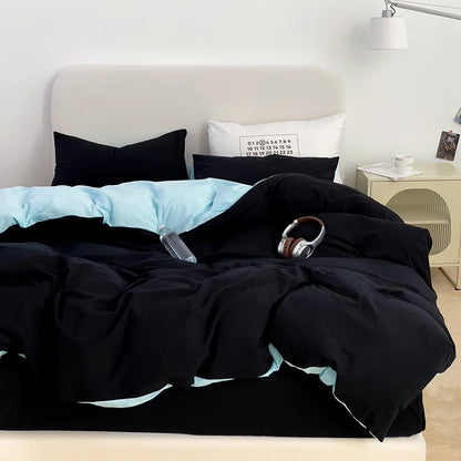 Washed Cotton Duvet Cover Bedding Set