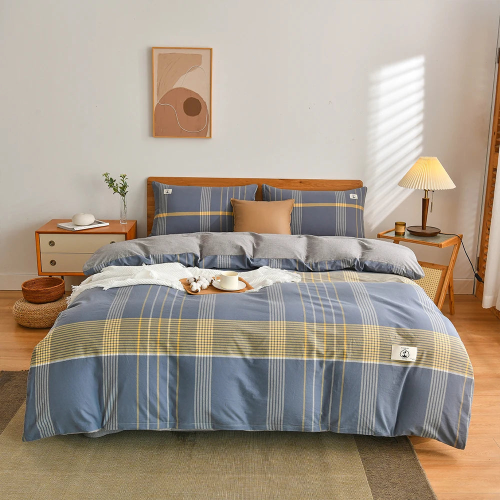 Tokyo Plaid Comfort Set
