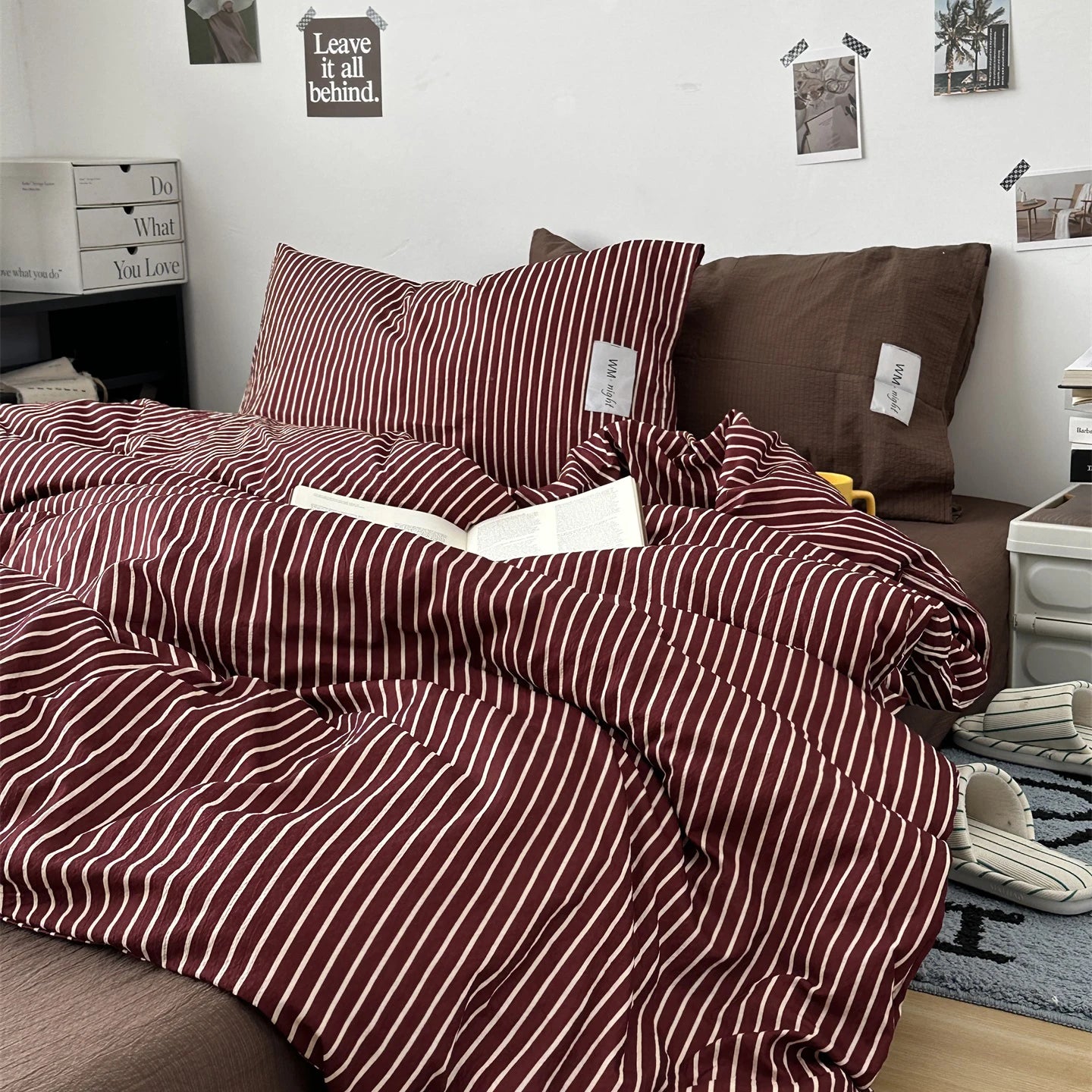 Minimalist Stripe Bedding Collection - WhisperLinens