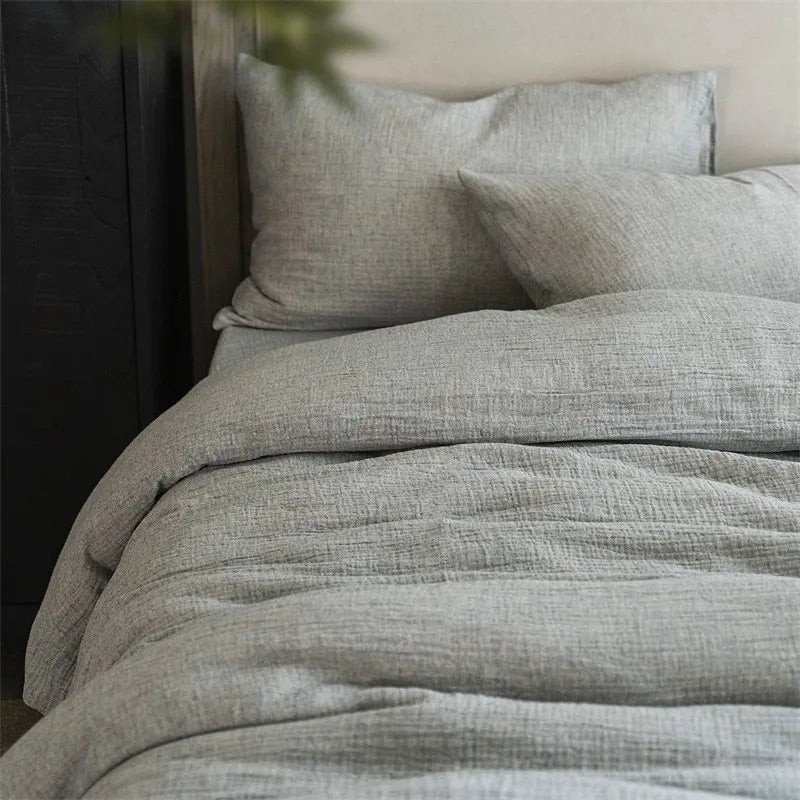 Rustic Comfort Bedding Set / Muted Ash Gray