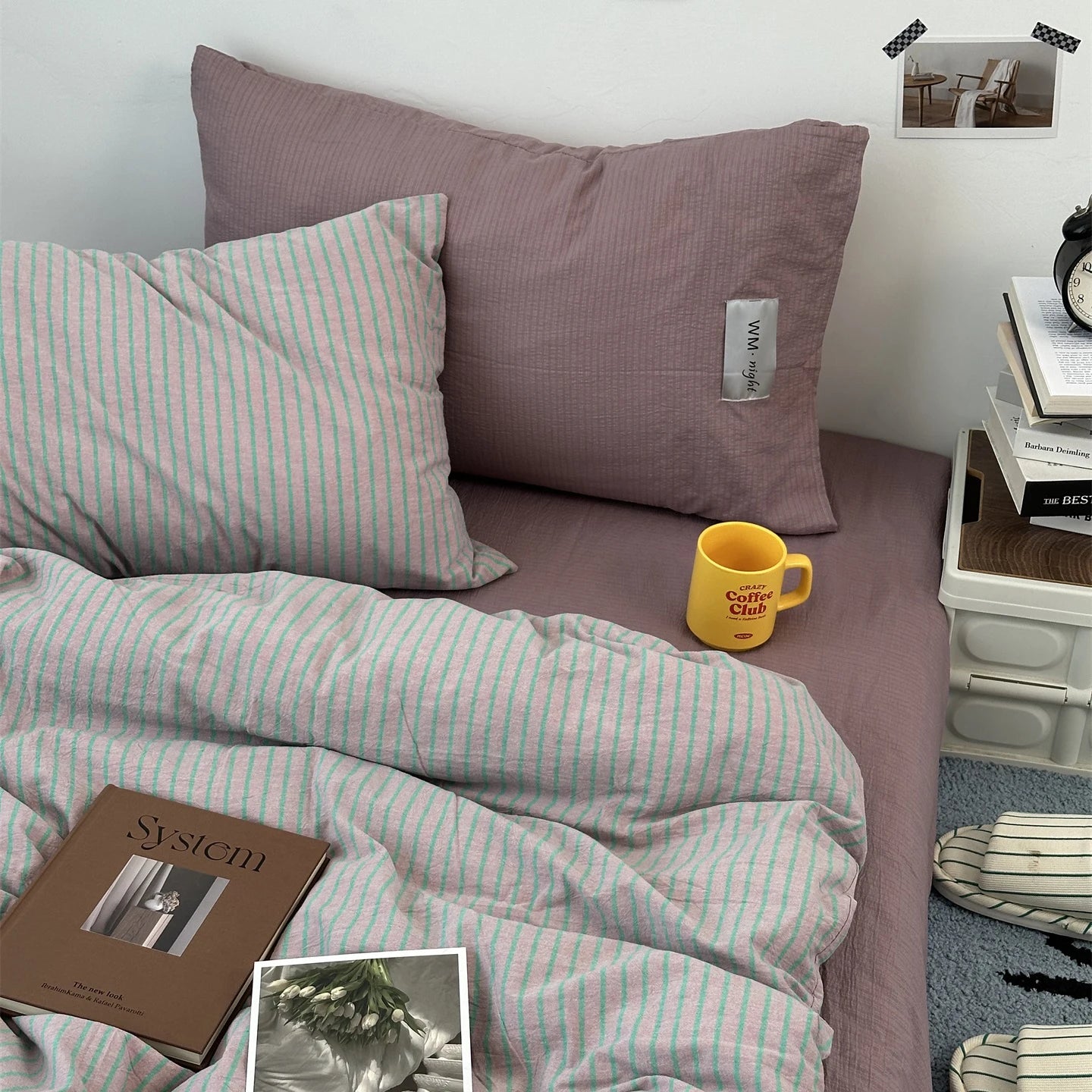 Minimalist Stripe Bedding Collection - WhisperLinens