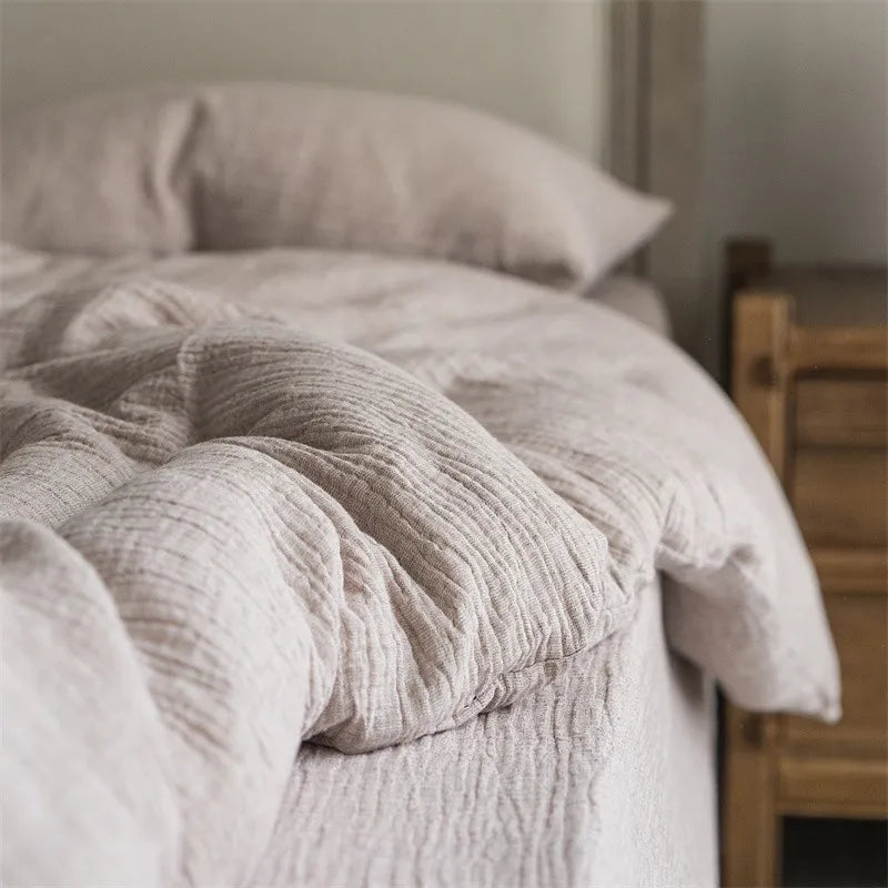 Rustic Comfort Bedding Set / Muted Ash Gray