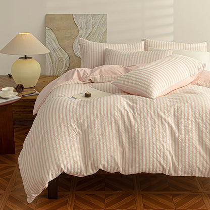 Seaside Seersucker Cotton Bedding Collection