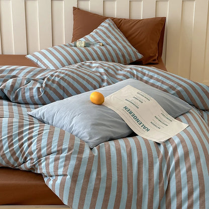 Pinstripe Cotton Bedding Set