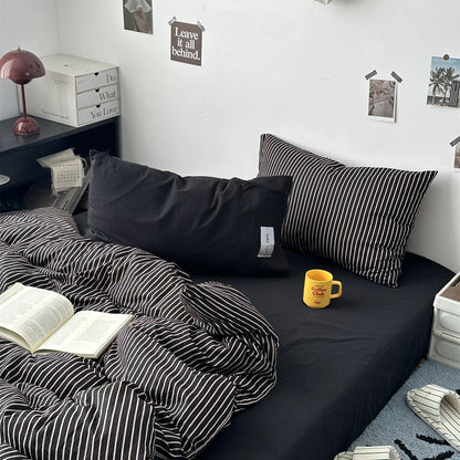 Minimalist Stripe Bedding Collection - WhisperLinens