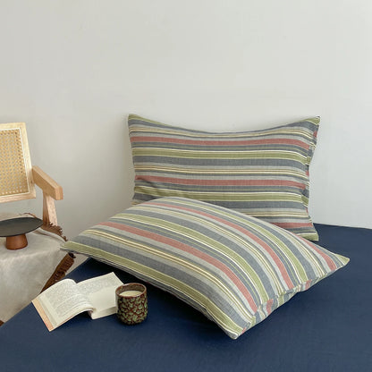 Washed Soft Stripe & Check Bedding Collection