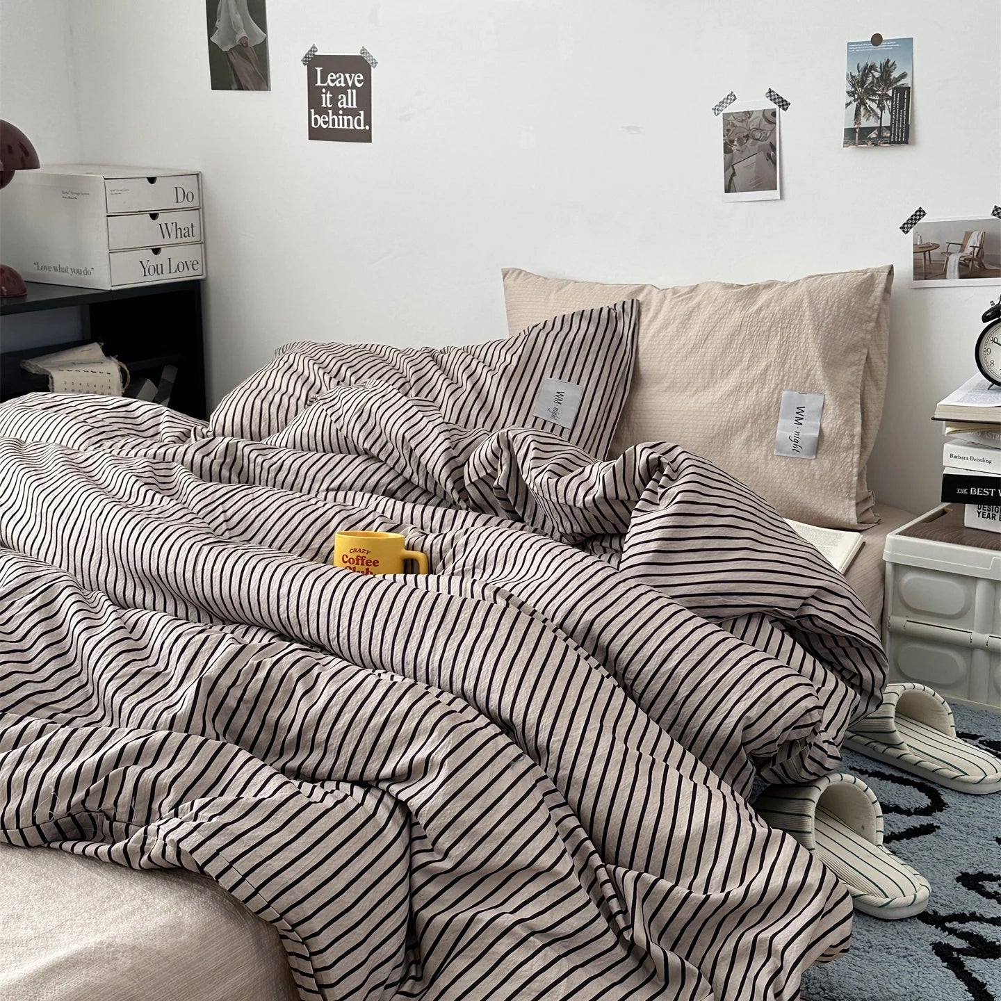 Minimalist Stripe Bedding Collection - WhisperLinens