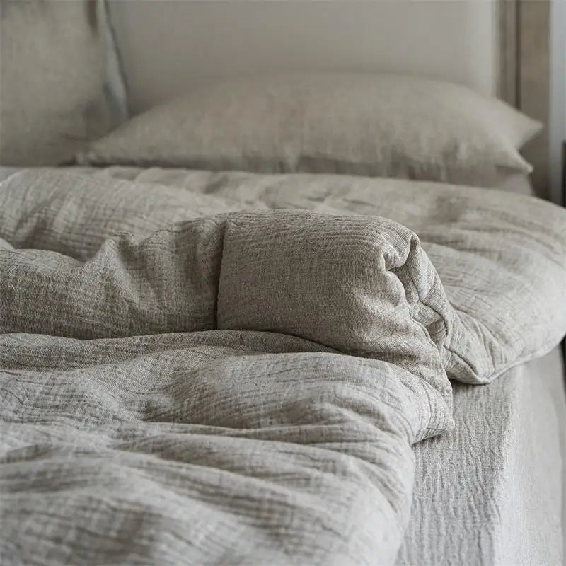 Rustic Comfort Bedding Set / Muted Ash Gray