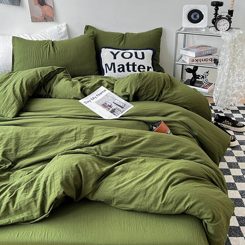 Washed Solid Bedding Collection