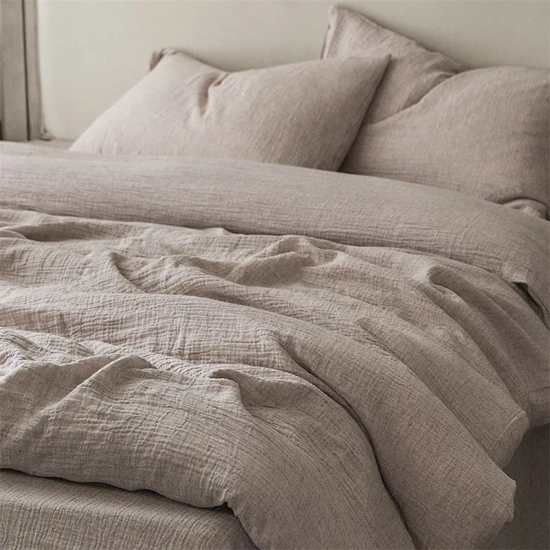 Rustic Comfort Bedding Set / Muted Ash Gray