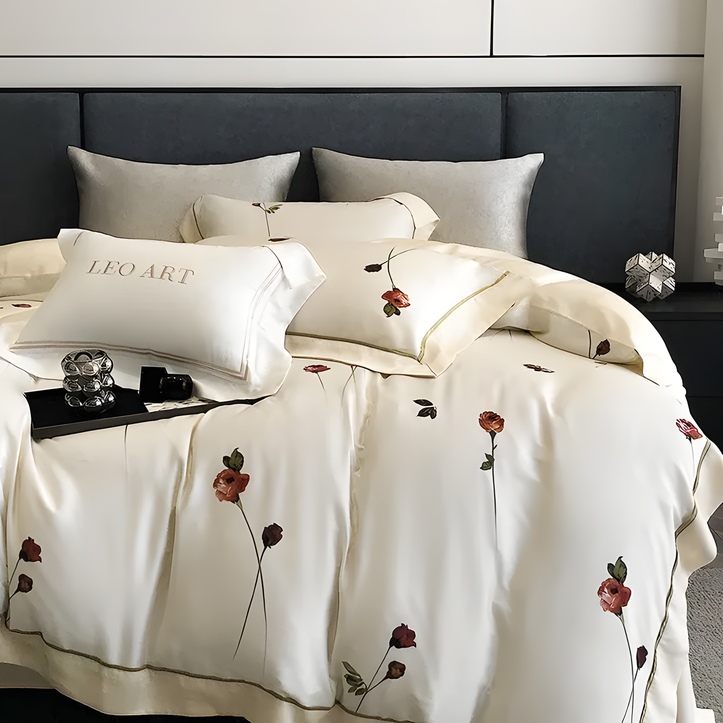 Elegant Rose Garden Bedding Set