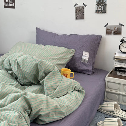 Minimalist Stripe Bedding Collection - WhisperLinens