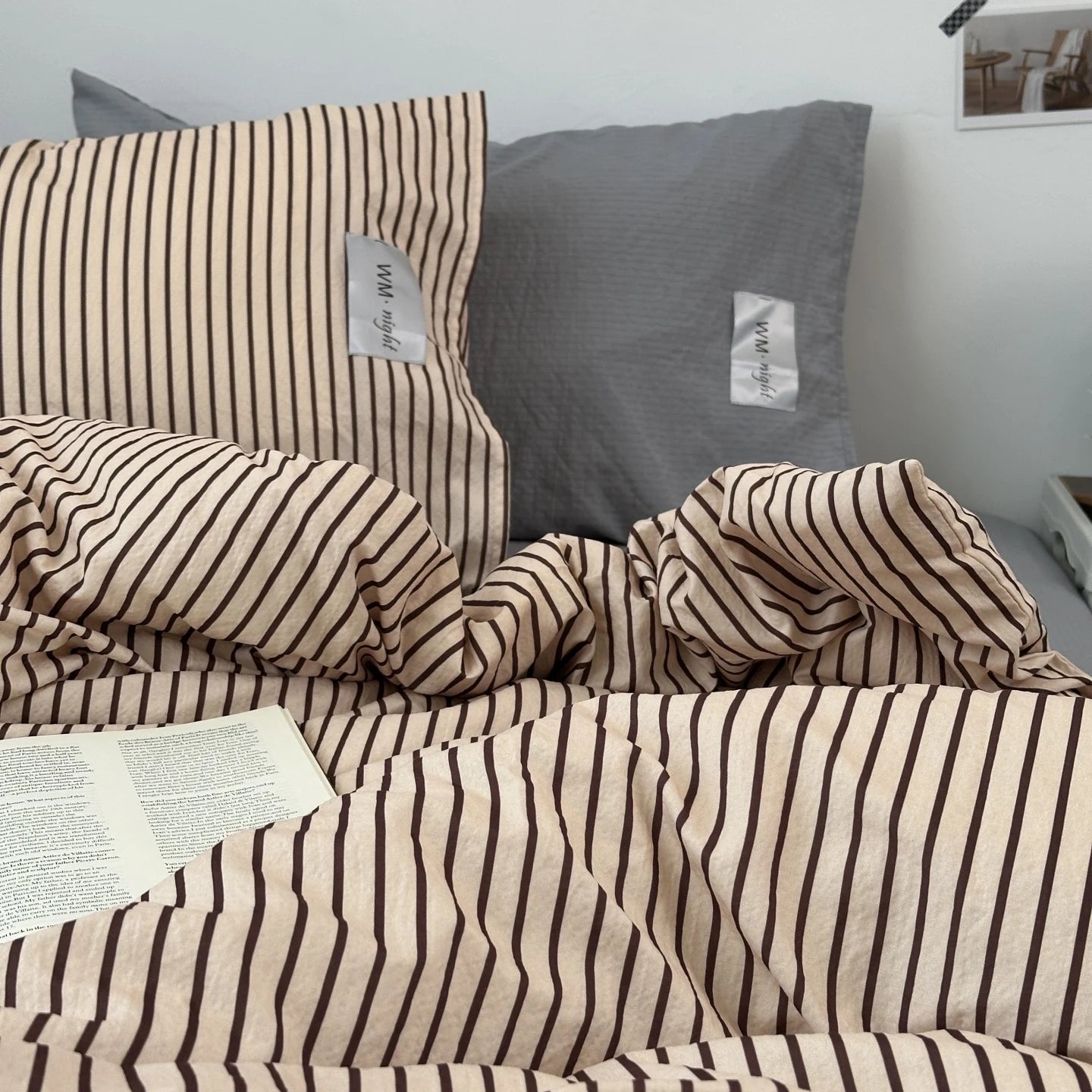 Minimalist Stripe Bedding Collection - WhisperLinens