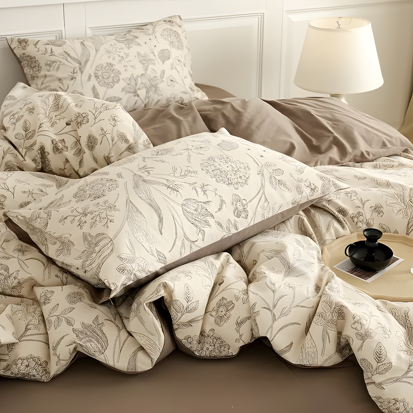 Beige Garden Bedding Set