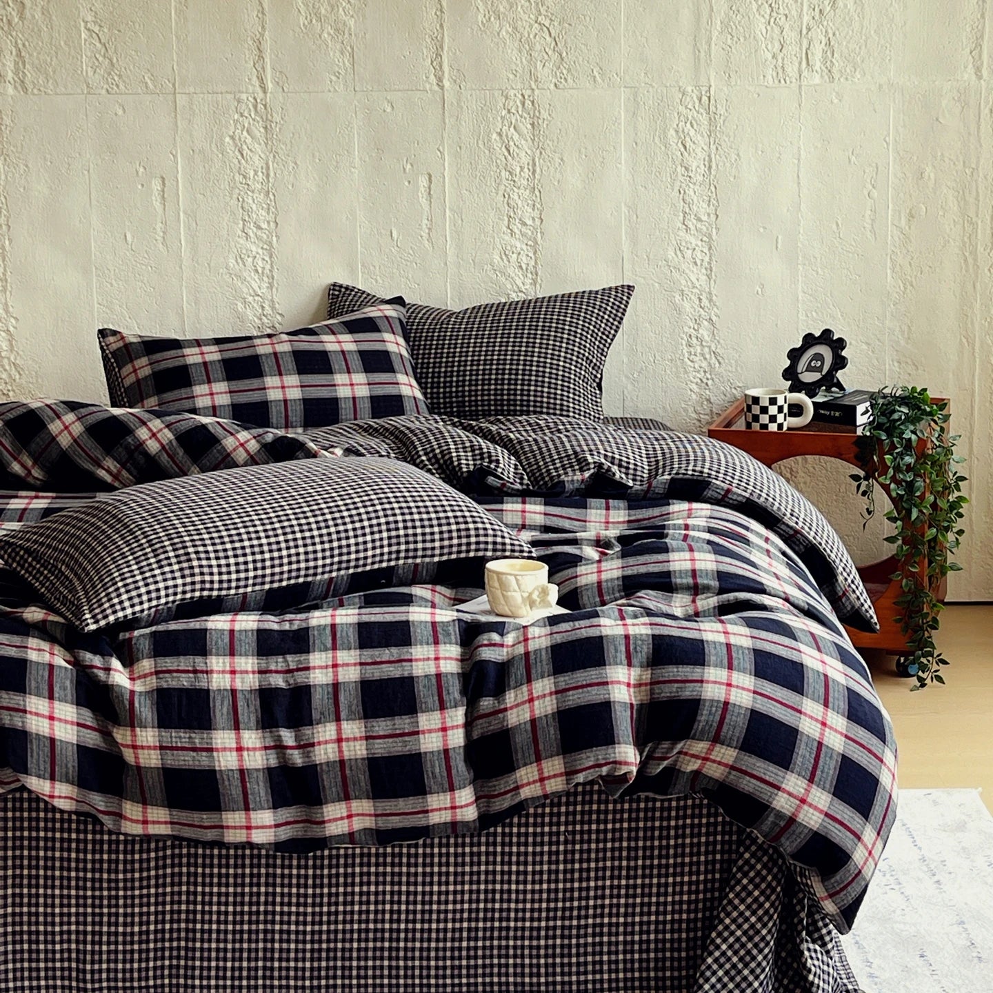Heritage Plaid Cotton Bedding Set