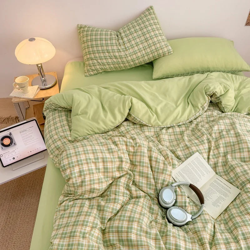 Campus Check Plaid Bedding Collection