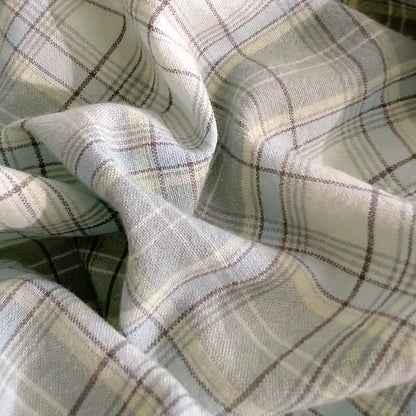 Washed Cotton Check Bedding Collection