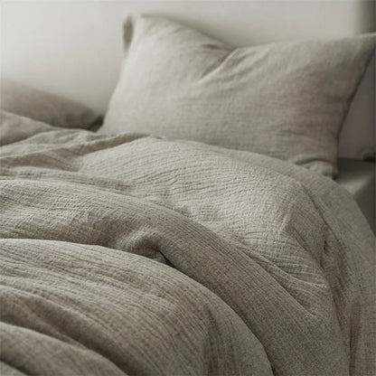 Rustic Comfort Bedding Set / Muted Ash Gray