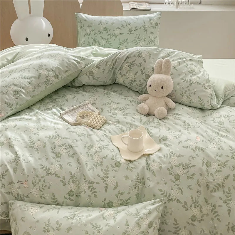 Serene Leaf Retreat Set / Soft Mint Green