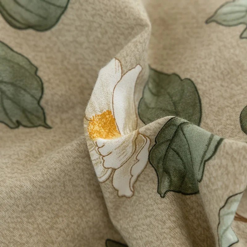 Green Blossom Bedding Set