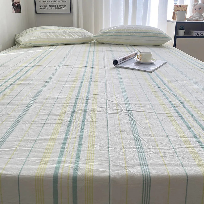 Mint Citron Cotton Flat Sheet