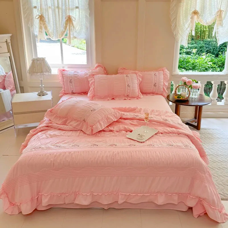 Romantic Ruffle Bedding Set