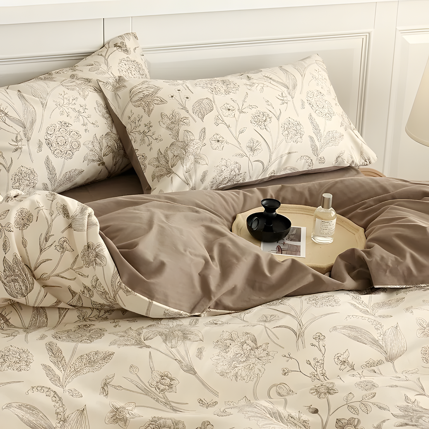 Beige Garden Bedding Set