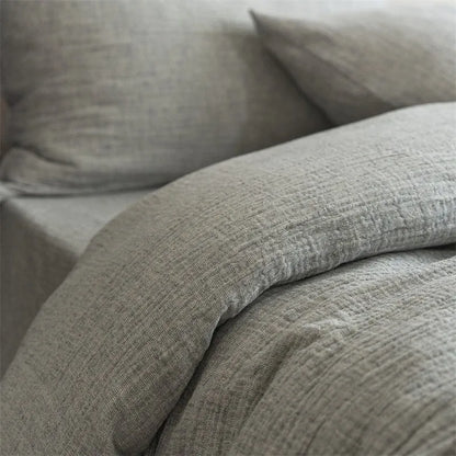 Rustic Comfort Bedding Set / Muted Ash Gray