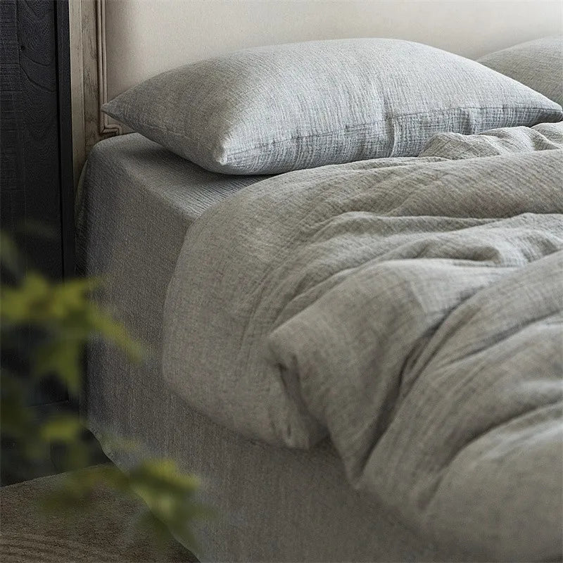 Rustic Comfort Bedding Set / Muted Ash Gray