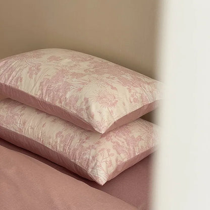 Whispering Forest Bedding Set / Soft Pink