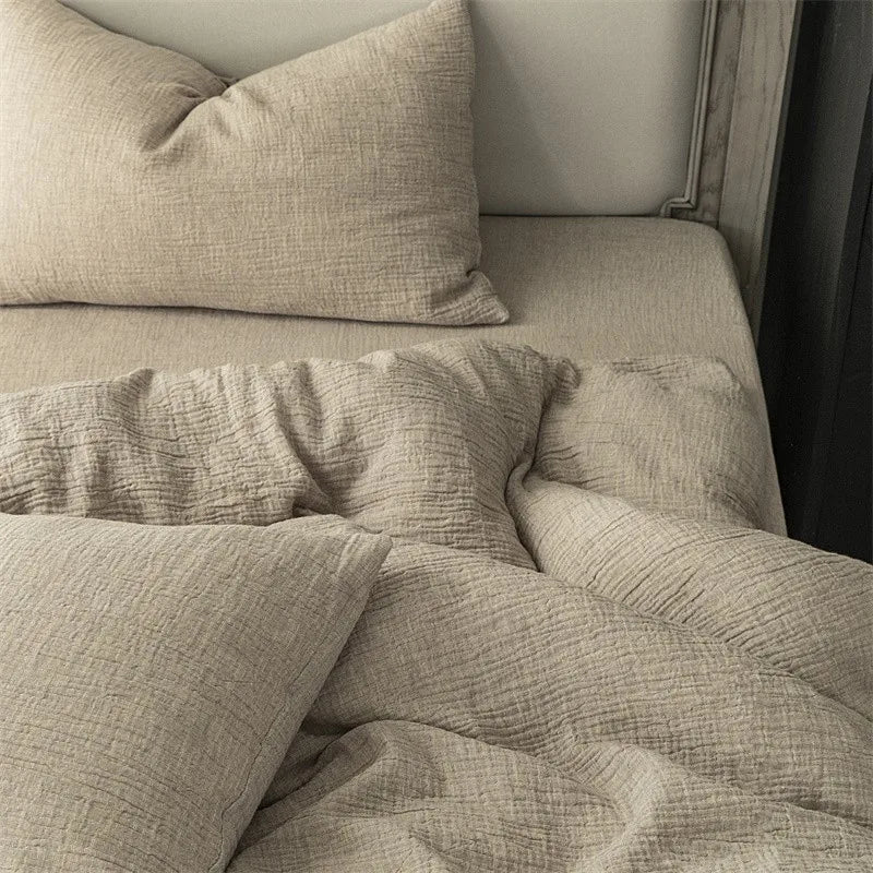 Rustic Comfort Bedding Set / Muted Ash Gray