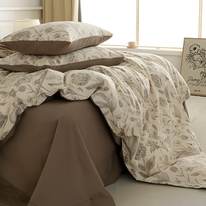 Beige Garden Bedding Set