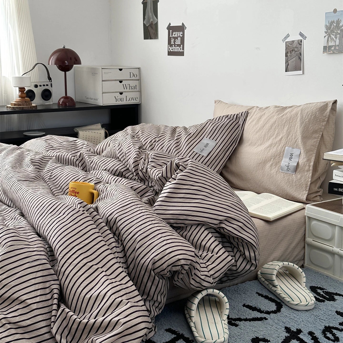 Minimalist Stripe Bedding Collection - WhisperLinens